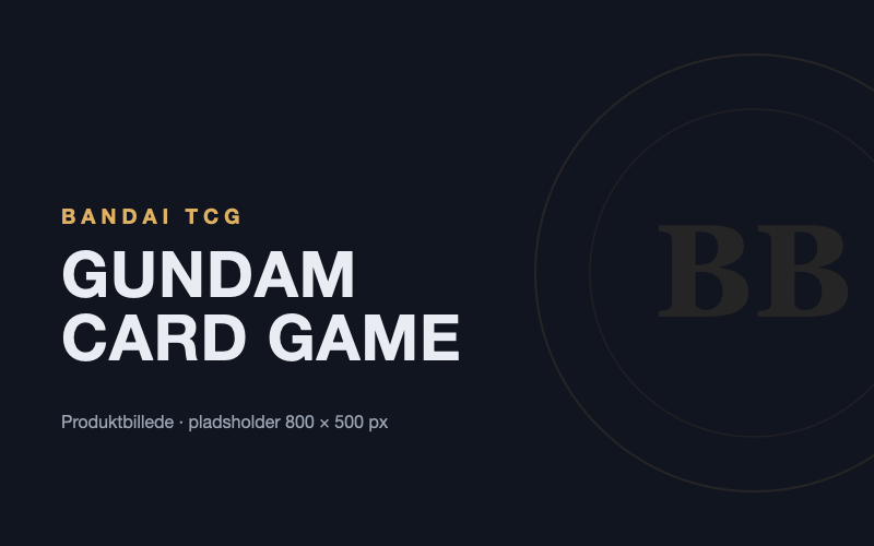Gundam Card Game — produktbillede (pladsholder)