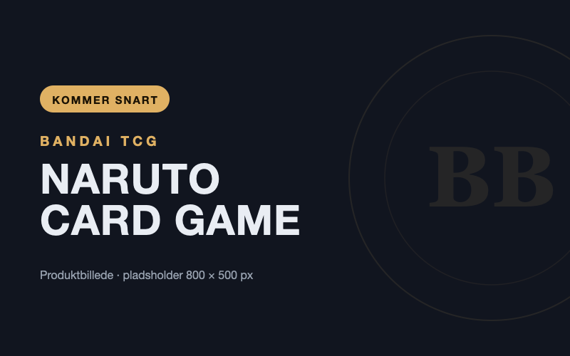 Naruto Card Game — produktbillede (pladsholder)